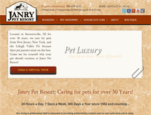 Tablet Screenshot of janrypetresort.com